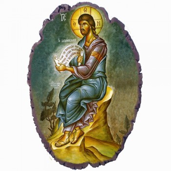 Ιησούς Χριστός - Πέτρινη Εικόνα Βάσης & Τοίχου 21cm