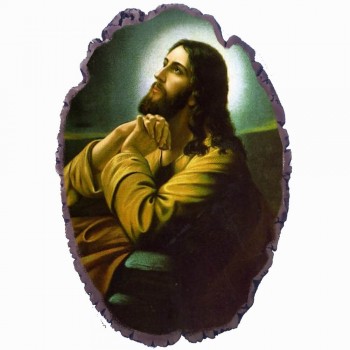 Ιησούς Χριστός - Πέτρινη Εικόνα Βάσης & Τοίχου 21cm