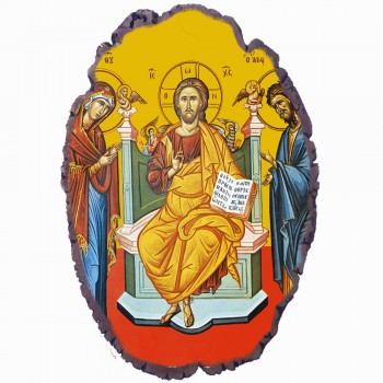 Ιησούς Χριστός - Πέτρινη Εικόνα Βάσης & Τοίχου 21cm