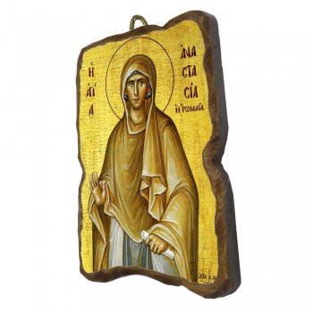ΑΓΙΑ ΑΝΑΣΤΑΣΙΑ Η ΡΩΜΑΙΑ - Ορθογώνια Κεραμική Εικονίτσα 8,5cm