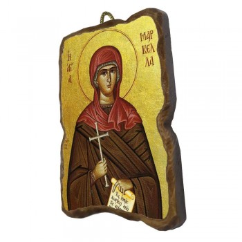 ΑΓΙΑ ΜΑΡΚΕΛΛΑ - Ορθογώνια Κεραμική Εικονίτσα 8,5cm