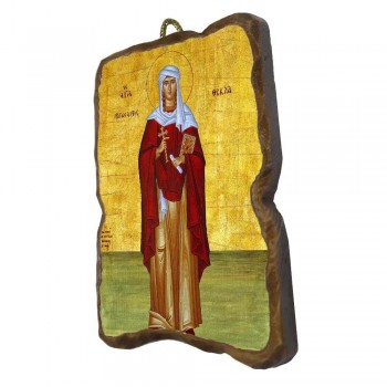 ΑΓΙΑ ΘΕΚΛΑ - Ορθογώνια Κεραμική Εικονίτσα 8,5cm