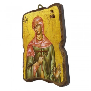 ΑΓΙΑ ΞΕΝΙΑ - Ορθογώνια Κεραμική Εικονίτσα 8,5cm