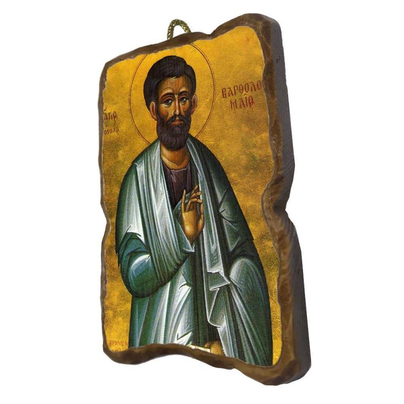 ΑΓΙΟΣ ΒΑΡΘΟΛΟΜΑΙΟΣ - Ορθογώνια Κεραμική Εικονίτσα 8,5cm
