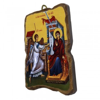 ΕΥΑΓΓΕΛΙΣΜΟΣ ΘΕΟΤΟΚΟΥ - Ορθογώνια Κεραμική Εικονίτσα 8,5cm