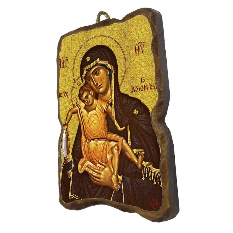 ΠΑΝΑΓΙΑ ΑΞΙΟΝ ΕΣΤΙ - Ορθογώνια Κεραμική Εικονίτσα 8,5cm