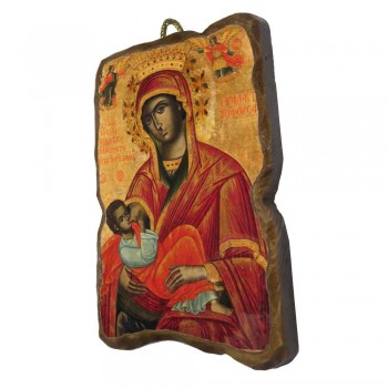ΠΑΝΑΓΙΑ ΓΑΛΑΚΤΟΤΡΟΦΟΥΣΑ - Ορθογώνια Κεραμική Εικονίτσα 8,5cm
