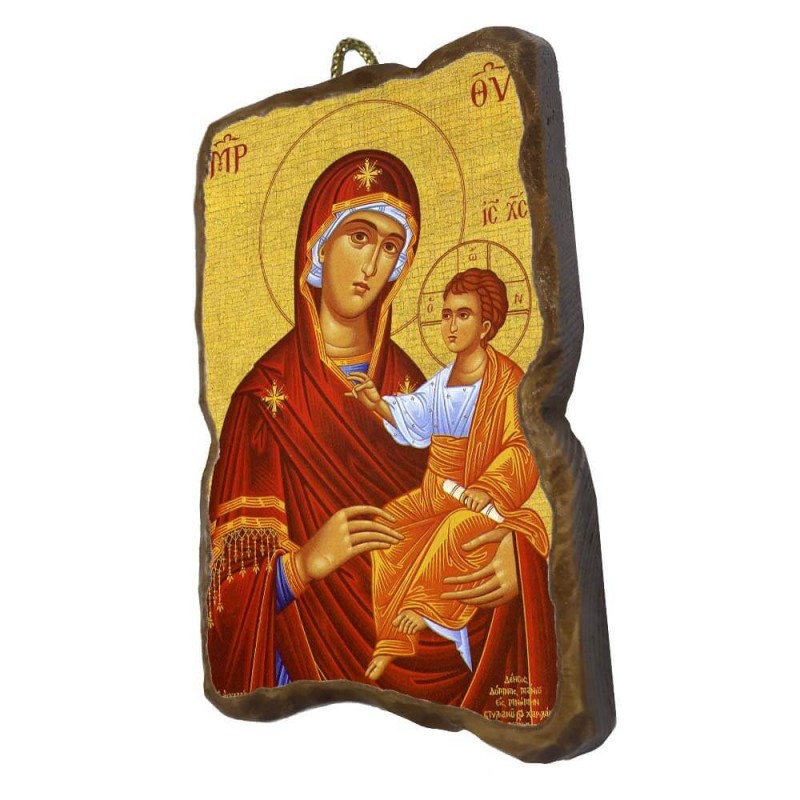 ΠΑΝΑΓΙΑ ΘΕΟΤΟΚΟΣ - Ορθογώνια Κεραμική Εικονίτσα 8,5cm
