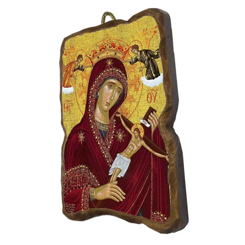 ΠΑΝΑΓΙΑ ΤΟΥ ΧΑΡΟΥ - Ορθογώνια Κεραμική Εικονίτσα 8,5cm