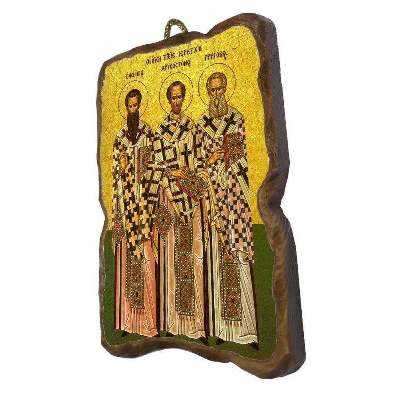 ΤΡΕΙΣ ΙΕΡΑΡΧΕΣ - Ορθογώνια Κεραμική Εικονίτσα 8,5cm