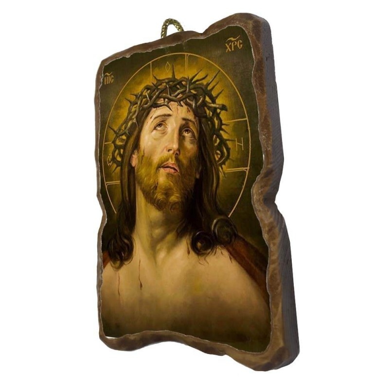 ΙΗΣΟΥΣ ΧΡΙΣΤΟΣ ΝΥΜΦΙΟΣ - Ορθογώνια Κεραμική Εικονίτσα 8,5cm