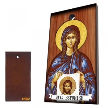 ΑΓΙΑ ΒΕΡΟΝΙΚΗ - Κεραμική Εικονίτσα με τρύπα 9cm