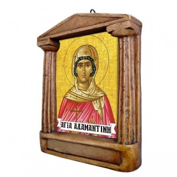 Αγία Αδαμαντίνη - Εικόνισμα με Κίονες