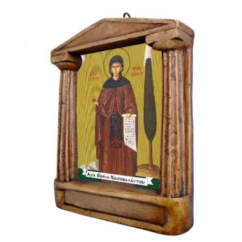 Αγία Ειρήνη Χρυσοβαλάντου - Εικόνισμα με Κίονες