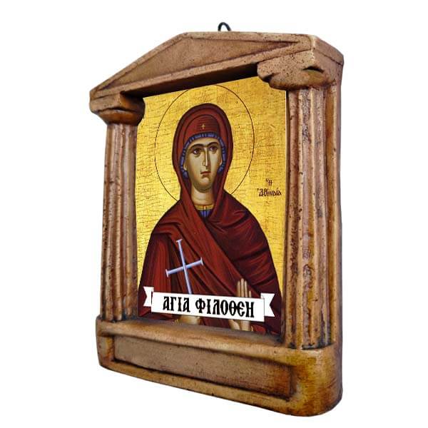 Αγία Φιλοθέη - Εικόνισμα με Κίονες