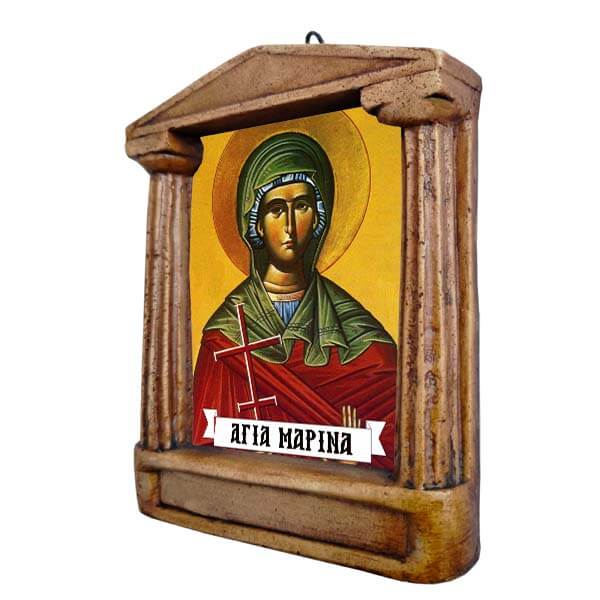 Αγία Μαρίνα - Εικόνισμα με Κίονες