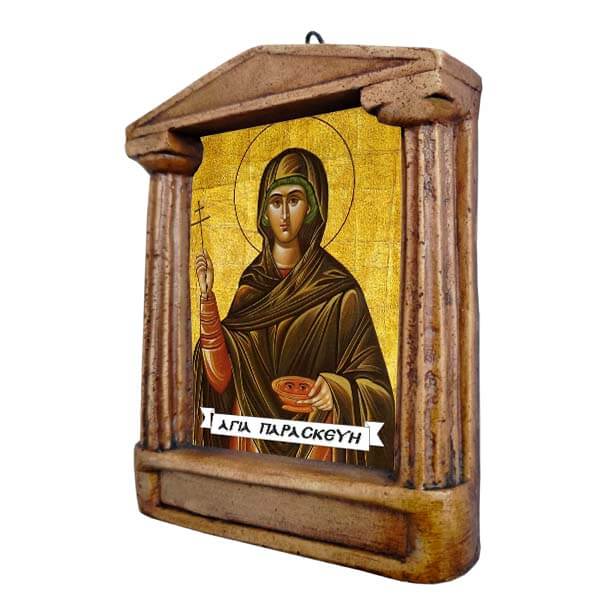 Αγία Παρασκευή - Εικόνισμα με Κίονες