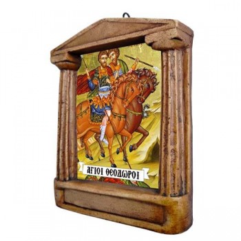 Άγιοι Θεόδωροι - Εικόνισμα με Κίονες