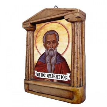 Άγιος Αυξέντιος - Εικόνισμα με Κίονες