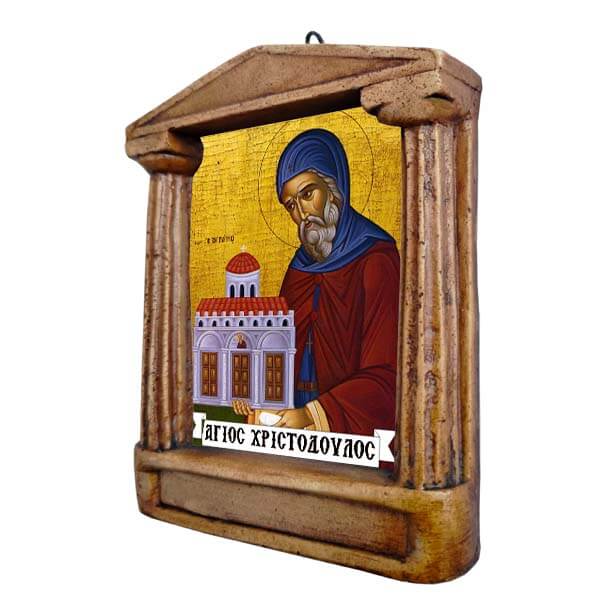 Άγιος Χριστόδουλος - Εικόνισμα με Κίονες