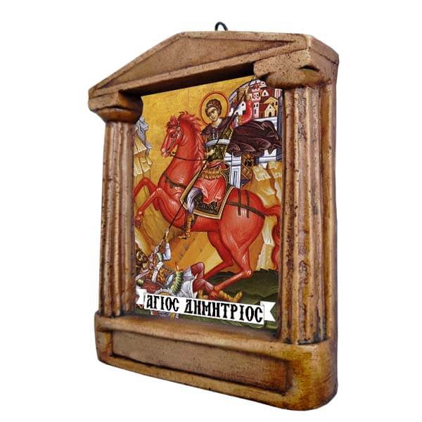 Άγιος Δημήτριος - Εικόνισμα με Κίονες