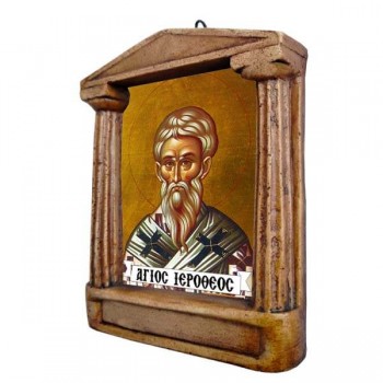 Αγιος Ιερόθεος - Εικόνισμα με Κίονες