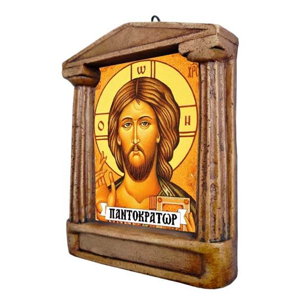 Ιησούς Χριστός  Παντοκράτωρ - Εικόνισμα με Κίονες