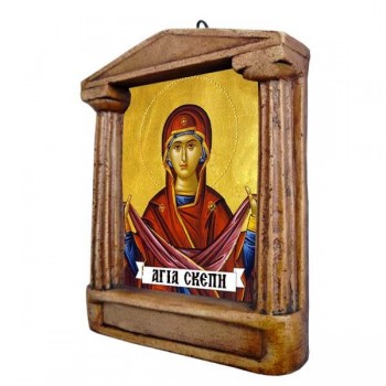 Παναγία Αγία Σκέπη - Εικόνισμα με Κίονες