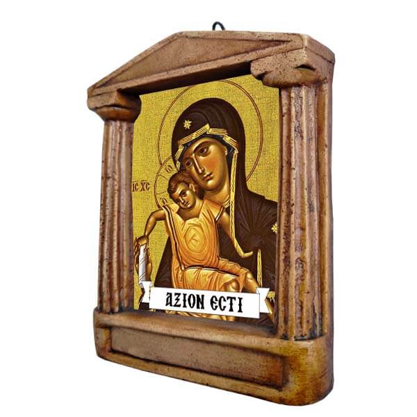 Παναγία Άξιον Εστί - Εικόνισμα με Κίονες