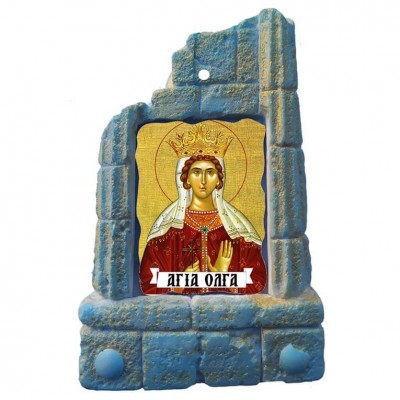  ΑΓΙΑ ΟΛΓΑ - Μπομπονιέρα Κεραμικό Προσκυνητάρι σε κολώνες