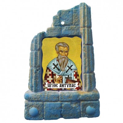  ΑΓΙΟΣ ΑΝΤΥΠΑΣ - Μπομπονιέρα Κεραμικό Προσκυνητάρι σε κολώνες
