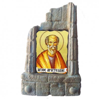  ΑΓΙΟΣ ΑΡΙΣΤΕΙΔΗΣ - Μπομπονιέρα Κεραμικό Προσκυνητάρι σε κολώνες