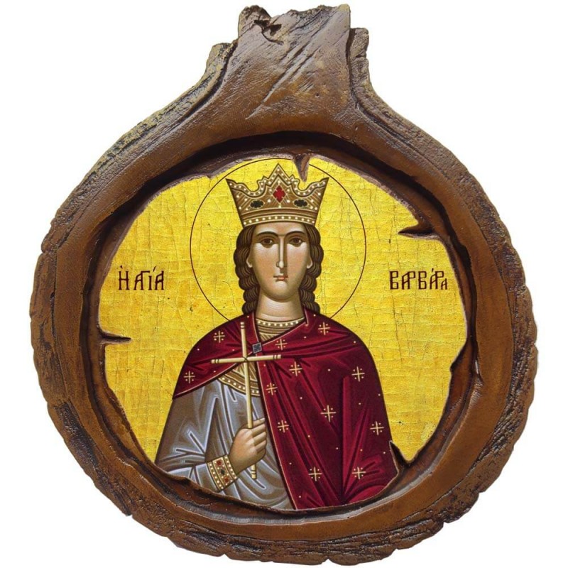 ΑΓΙΑ ΒΑΡΒΑΡΑ - Εικόνα Κορμός Δέντρου