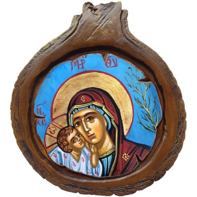 ΠΑΝΑΓΙΑ Γλυκοφιλούσα - Εικόνα Κορμός Δέντρου