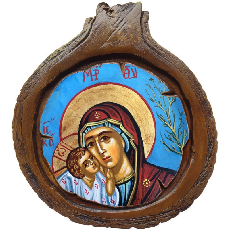 ΠΑΝΑΓΙΑ Γλυκοφιλούσα - Εικόνα Κορμός Δέντρου