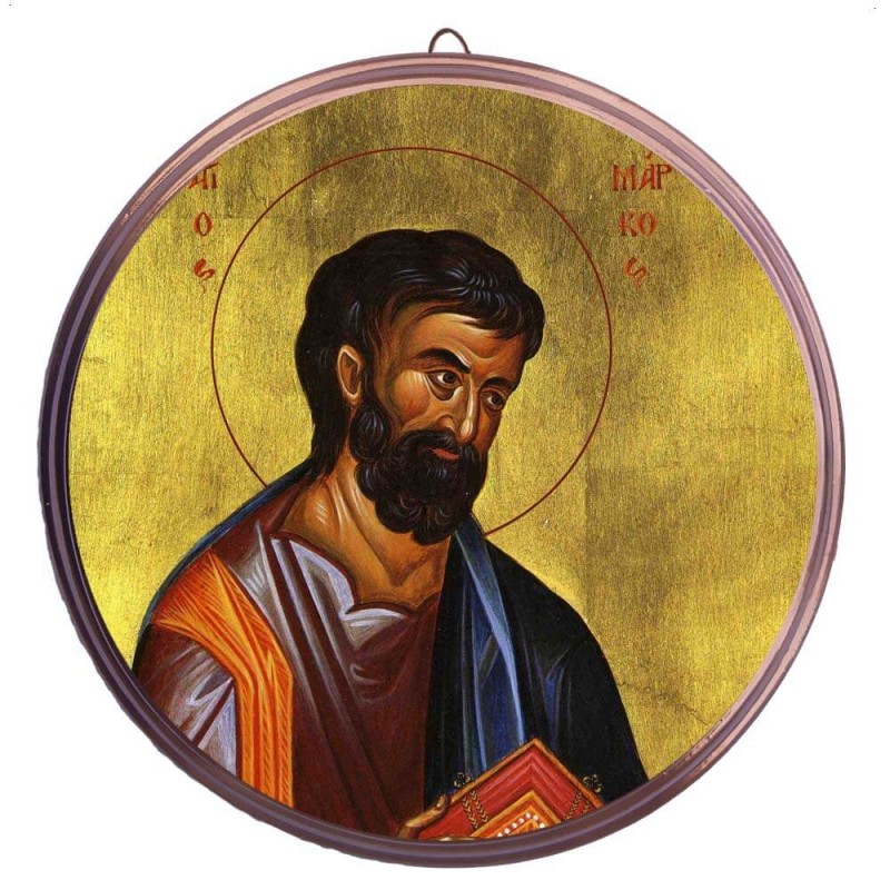 ΑΓΙΟΣ ΜΑΡΚΟΣ – Στρογγυλή Κεραμική Εικόνα 