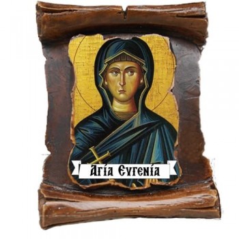 ΑΓΙΑ ΕΥΓΕΝΙΑ  (μαγνητάκι-πάπυρος)