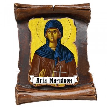ΑΓΙΑ ΜΑΡΙΑΝΘΗ (μαγνητάκι-πάπυρος)