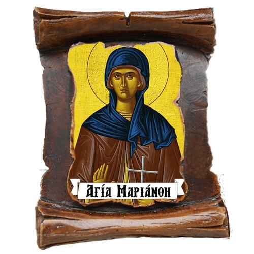 ΑΓΙΑ ΜΑΡΙΑΝΘΗ (μαγνητάκι-πάπυρος)