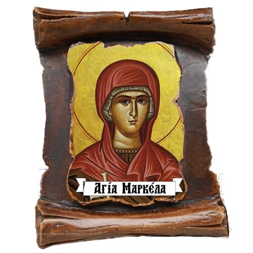 ΑΓΙΑ ΜΑΡΚΕΛΛΑ (μαγνητάκι-πάπυρος)