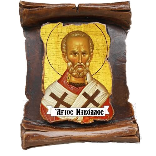 ΑΓΙΟΣ ΝΙΚΟΛΑΟΣ  (μαγνητάκι-πάπυρος)