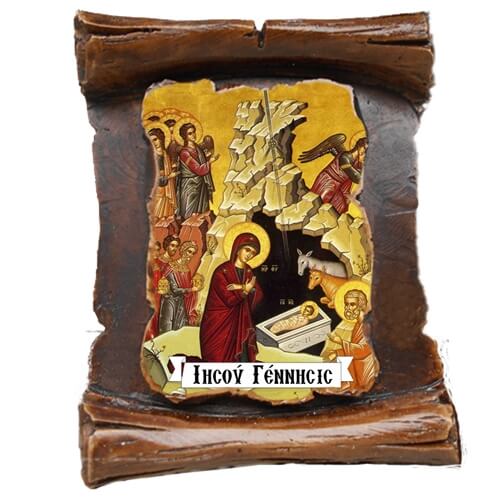 ΓΕΝΝΗΣΗ ΧΡΙΣΤΟΥ (μαγνητάκι-πάπυρος)