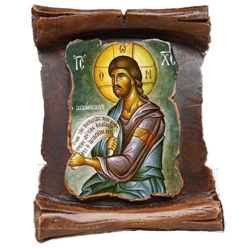 ΙΗΣΟΥΣ ΧΡΙΣΤΟΣ Διδάσκαλος (μαγνητάκι-πάπυρος)