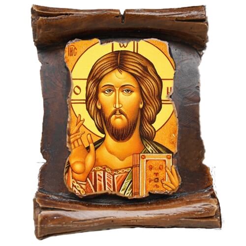 ΙΗΣΟΥΣ ΧΡΙΣΤΟΣ Ευλογών (μαγνητάκι-πάπυρος)