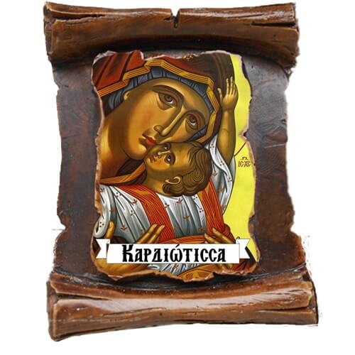 ΠΑΝΑΓΙΑ ΚΑΡΔΙΩΤΙΣΣΑ (μαγνητάκι-πάπυρος)