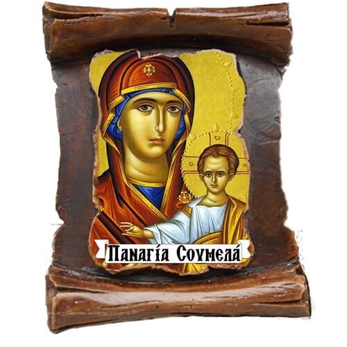 ΠΑΝΑΓΙΑ ΣΟΥΜΕΛΑ (μαγνητάκι-πάπυρος)