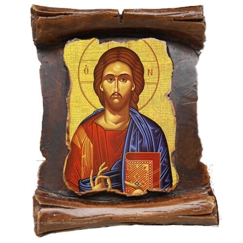 ΙΗΣΟΥΣ ΧΡΙΣΤΟΣ ο Ευλογών (μαγνητάκι-πάπυρος)