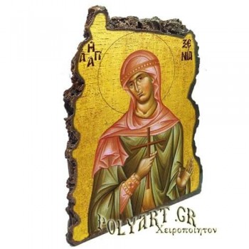 ΑΓΙΑ ΞΕΝΙΑ - Εικόνα Βράχος (Μεγάλη 20cm)