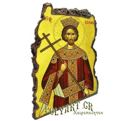 ΑΓΙΟΣ ΚΩΝΣΤΑΝΤΙΝΟΣ - Εικόνα Βράχος (Μεγάλη 20cm)