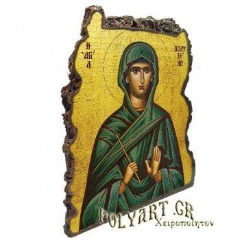 ΑΓΙΑ ΠΟΛΥΞΕΝΗ - Εικόνα Βράχος (Μεγάλη 20cm)